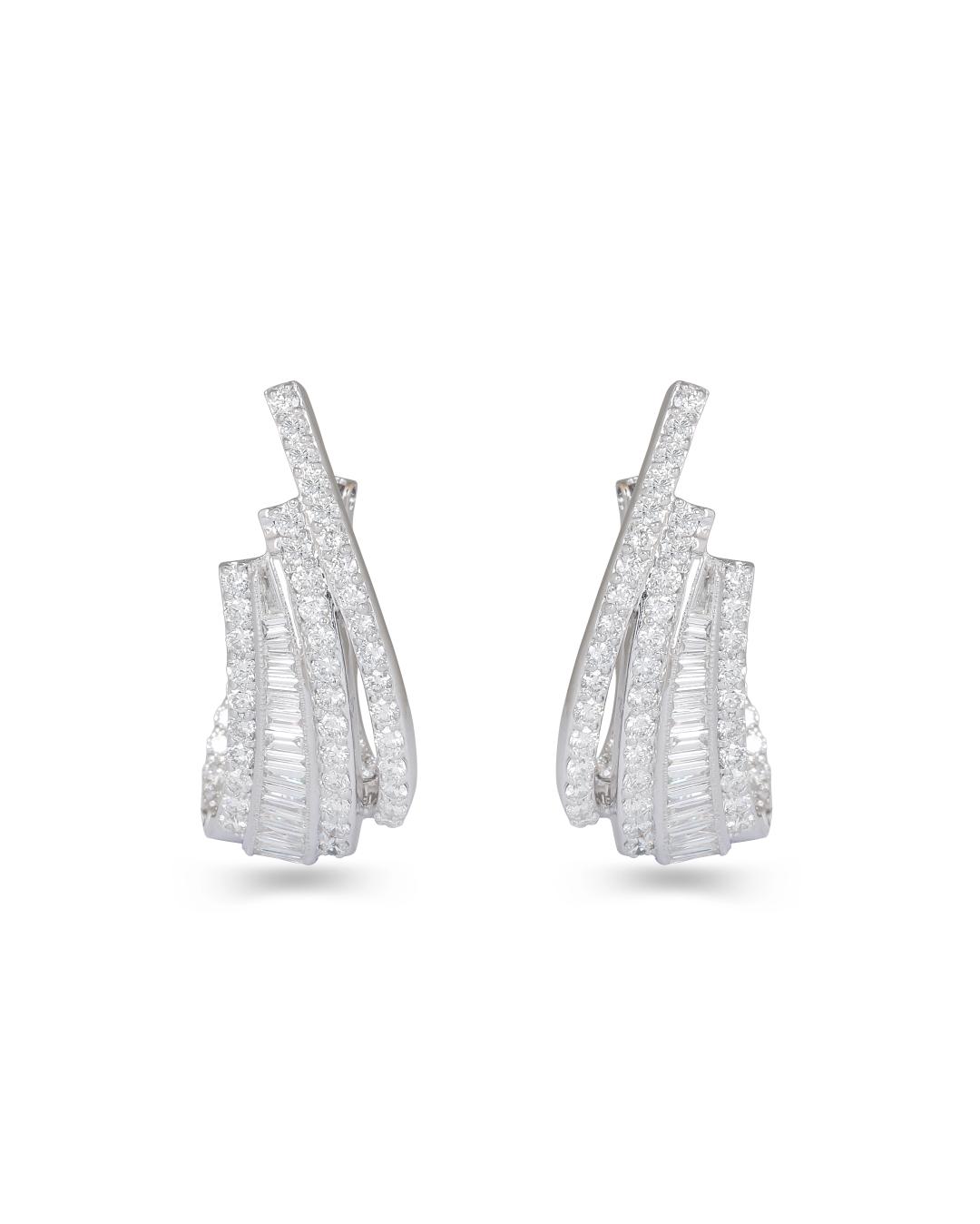 VITA' Diamond Hoop Earrings
