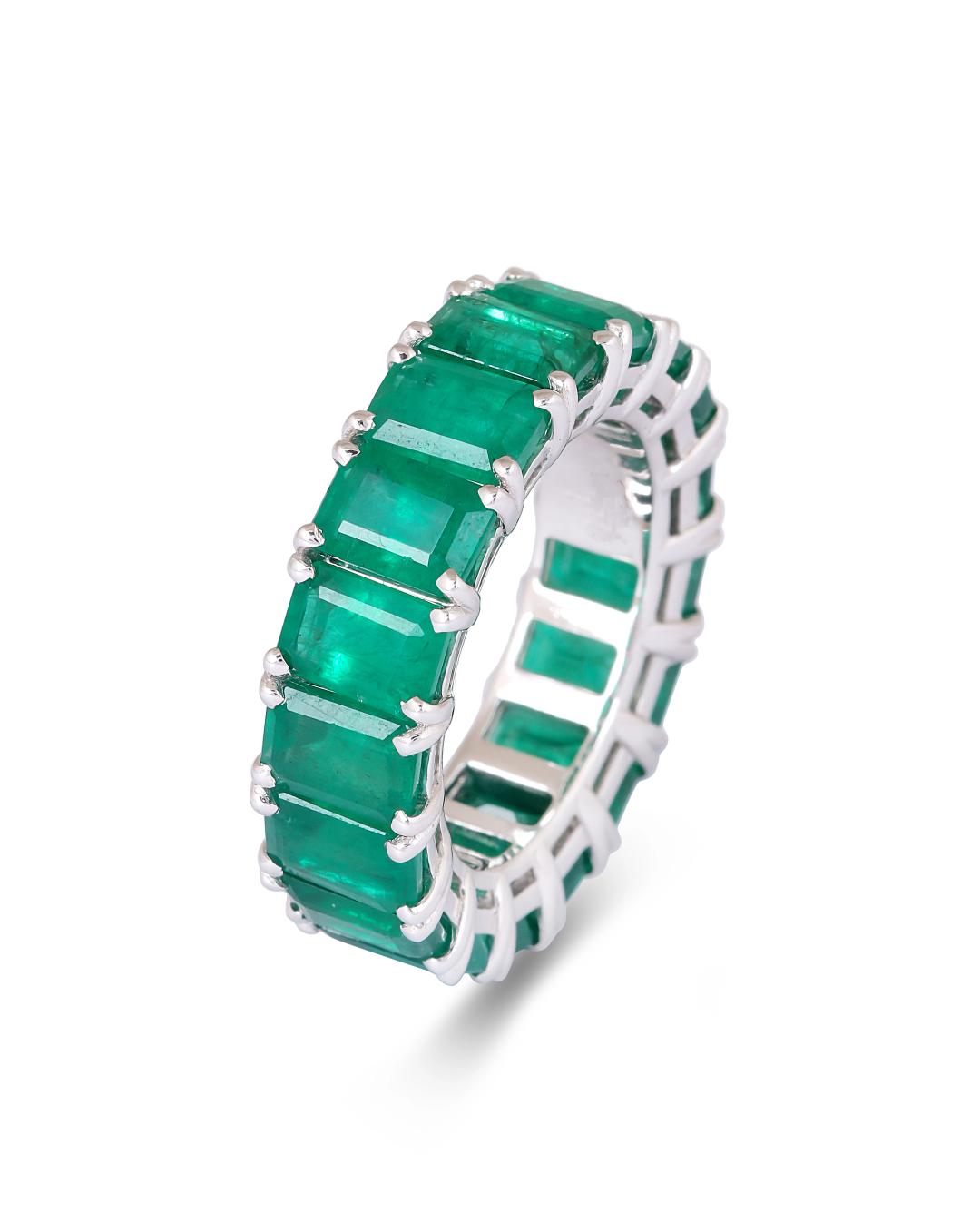 KIERA' Emerald eternity band